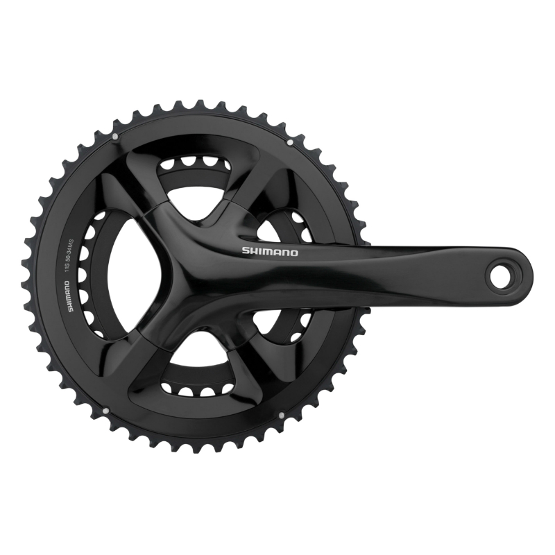 PEDALIER ROUTE SHIMANO 11V. RS510 NOIR 172.5MM 50-34 (COMPATIBLE TOUT GROUPE) PEDALIER ROUTE SHIMANO 11V. RS510 NOIR 172.5MM 50-34 (COMPATIBLE TOUT GROUPE)
