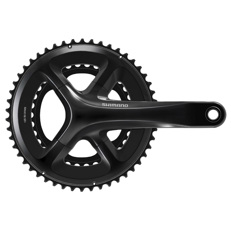 PEDALIER ROUTE SHIMANO 12V. RS520 NOIR 172.5MM 50-34 (COMPATIBLE TOUT GROUPE) PEDALIER ROUTE SHIMANO 12V. RS520 NOIR 172.5MM 50-34 (COMPATIBLE TOUT GROUPE)