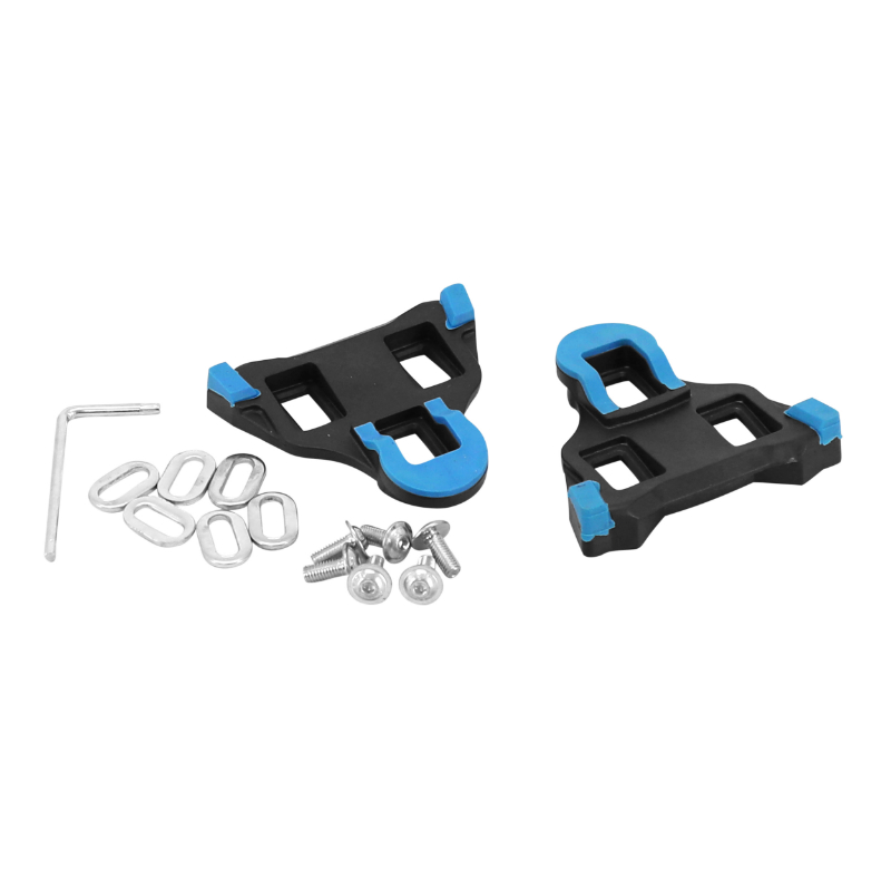 CALE PEDALE P2R COMPATIBLE SHIMANO ROUTE SPD-SL MOBILE 2° NOIR-BLEU (PAIRE) CALE PEDALE P2R COMPATIBLE SHIMANO ROUTE SPD-SL MOBILE 2° NOIR-BLEU (PAIRE)