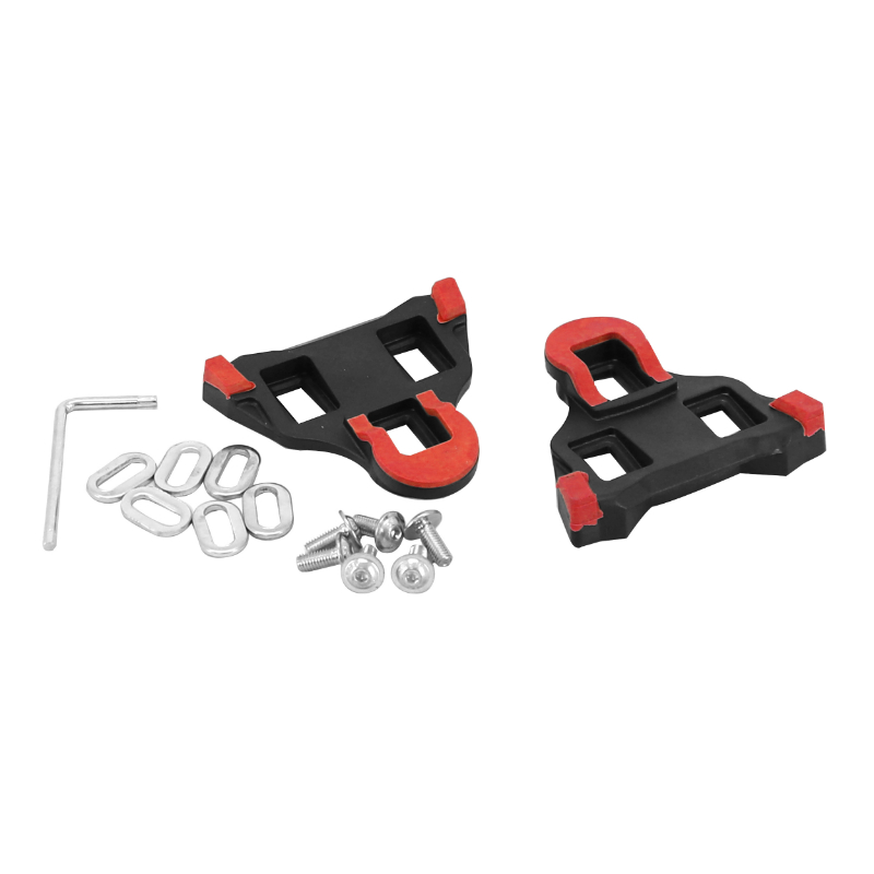 CALE PEDALE P2R COMPATIBLE SHIMANO ROUTE SPD-SL FIXE 0° NOIR-ROUGE (PAIRE) CALE PEDALE P2R COMPATIBLE SHIMANO ROUTE SPD-SL FIXE 0° NOIR-ROUGE (PAIRE)