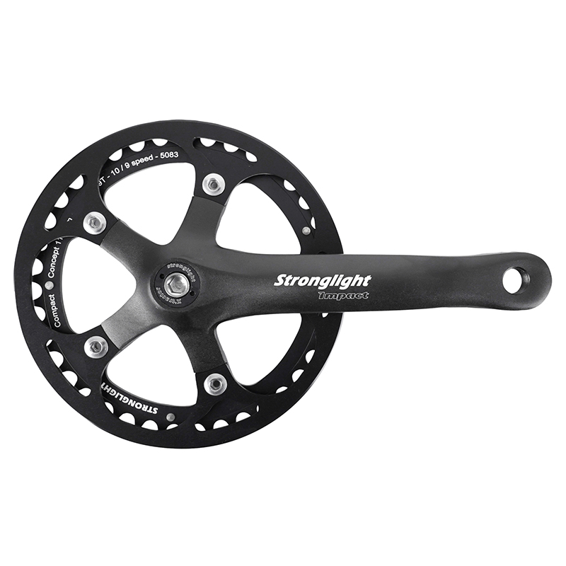 PEDALIER CITY STRONGLIGHT 10-9V. IMPACT S NOIR 170MM 39DTS AVEC CARTER POUR CHAINE (AXE CARRE 118MM) PEDALIER CITY STRONGLIGHT 10-9V. IMPACT S NOIR 170MM 39DTS AVEC CARTER POUR CHAINE (AXE CARRE 118MM)