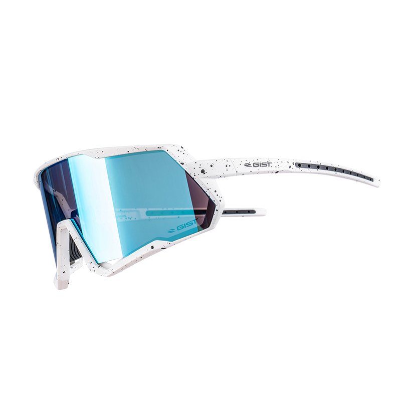 LUNETTES VELO ADULTE GIST MASK MONTURE BLANC VERRE BLEU POLYCARBONATE (PROTECTION 100% CONTRE UVA, UVB, UV) LUNETTES VELO ADULTE GIST MASK MONTURE BLANC VERRE BLEU POLYCARBONATE (PROTECTION 100% CONTRE UVA, UVB, UV)