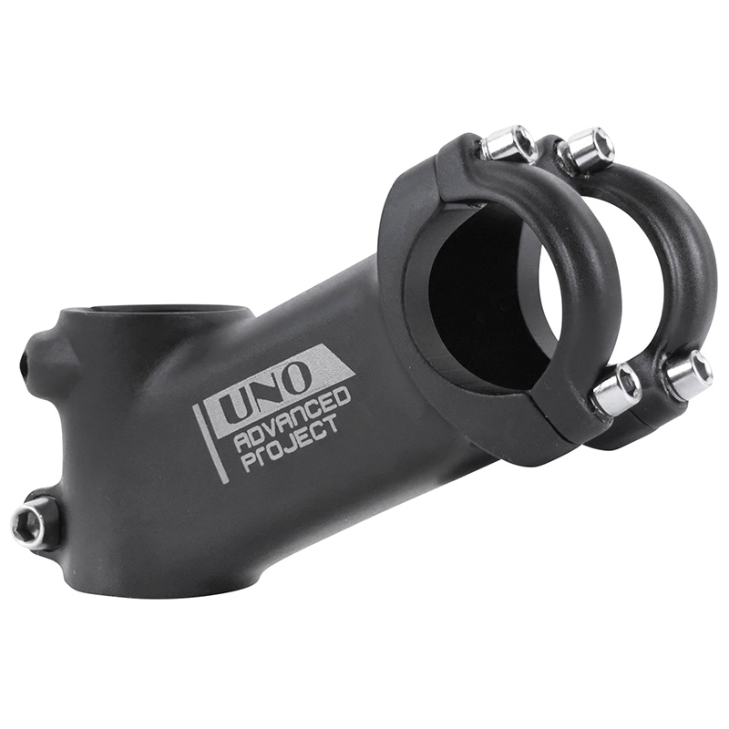 POTENCE ROUTE-VTT NOIR CAPOT NOIR RELEVE 25° 31.8 L 90MM POTENCE ROUTE-VTT NOIR CAPOT NOIR RELEVE 25° 31.8 L 90MM
