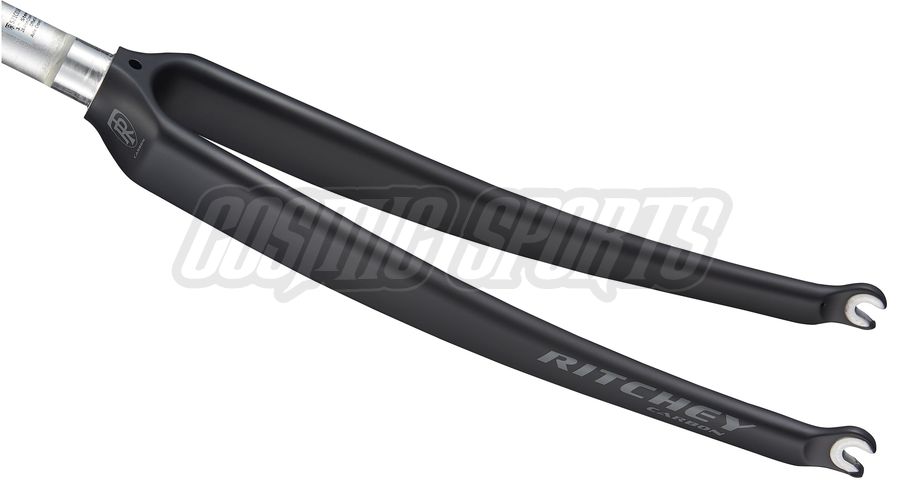 RITCHEY COMP ROAD CARBON FORK, 700C, 368MM, 43MM, 100X9MM QR, 25.4-26.8, RIM BRAKE, MATTE CARBON UD RITCHEY COMP ROAD CARBON FORK, 700C, 368MM, 43MM, 100X9MM QR, 25.4-26.8, RIM BRAKE, MATTE CARBON UD