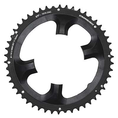 PLATEAU ROUTE 4BRA D.110 POUR SHIMANO ULTEGRA 6800 STRONGLIGHT 50DTS EXTERIEUR NOIR CT2 11V. PLATEAU ROUTE 4BRA D.110 POUR SHIMANO ULTEGRA 6800 STRONGLIGHT 50DTS EXTERIEUR NOIR CT2 11V.