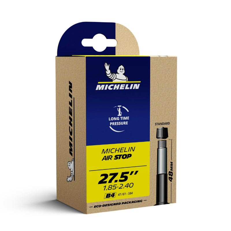 CHAMBRE A AIR VELO 27.5 X 1.85-2.40 MICHELIN B4 VALVE STANDARD 48MM(47-61X584) CHAMBRE A AIR VELO 27.5 X 1.85-2.40 MICHELIN B4 VALVE STANDARD 48MM(47-61X584)