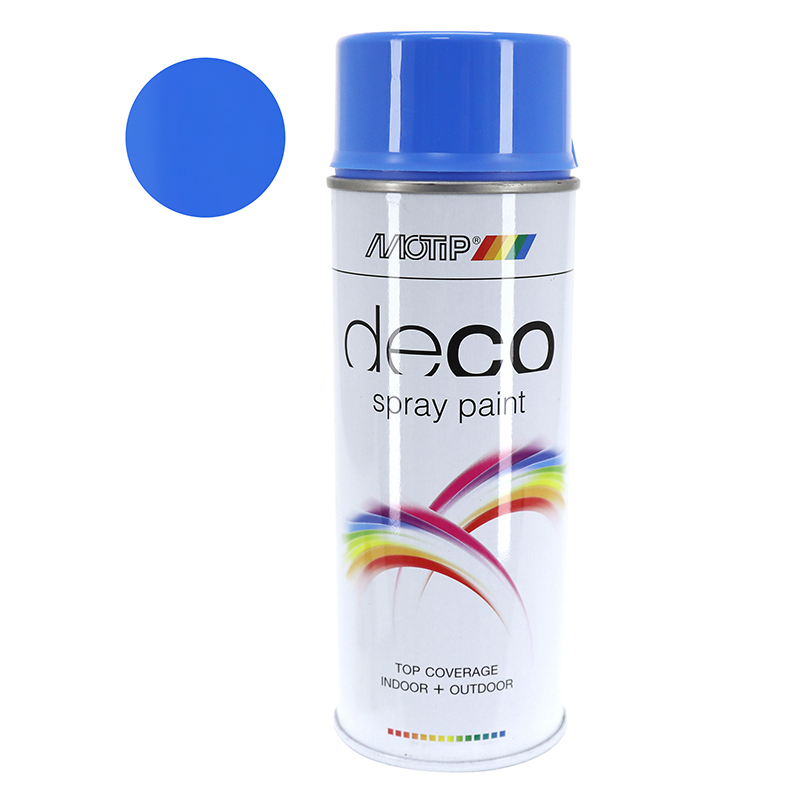 BOMBE DE PEINTURE MOTIP DECO GLYCERO BRILLANT BLEU LUMINEUX AEROSOL 400ML (01678) BOMBE DE PEINTURE MOTIP DECO GLYCERO BRILLANT BLEU LUMINEUX AEROSOL 400ML (01678)