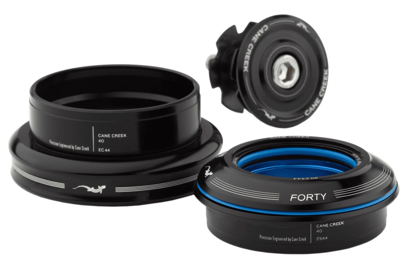CANE CREEK 40 TAPERED HEADSET, 1 1/8", ZS56/28.6/H8 | ZS56/40, BLACK