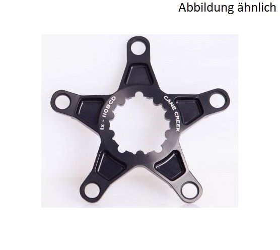 CANE CREEK EEWINGS SPIDER 2-SPEED, 110MM BCD, 5-HOLE, 32T COMPATIBLE, BLACK