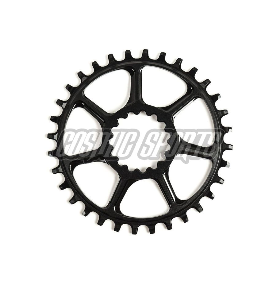 E*THIRTEEN ULTRALIGHT GUIDERING BOOST 5MM OFFSET, 32T., BLACK E*THIRTEEN ULTRALIGHT GUIDERING BOOST 5MM OFFSET, 32T., BLACK