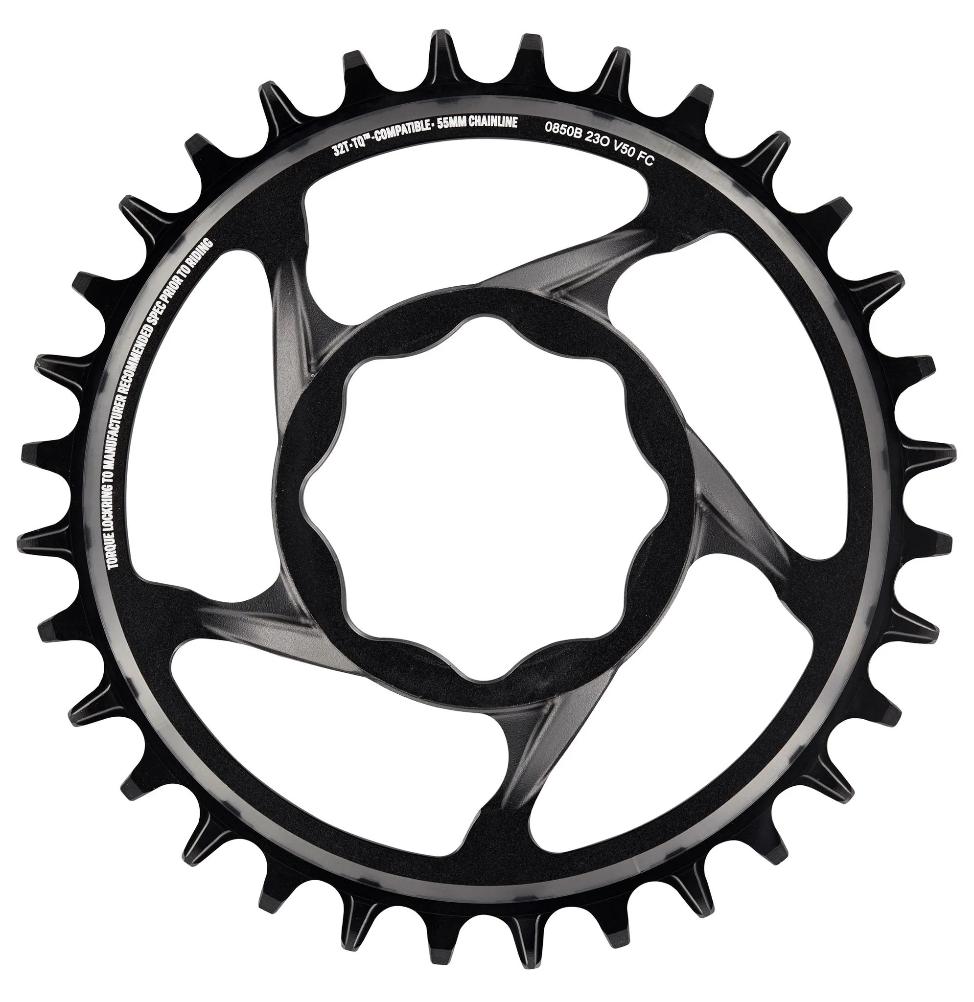 E*THIRTEEN E*SPEC DIRECT MOUNT CHAINRING, 32 Z., TQ, 55MM KETTENLINIE, BLACK E*THIRTEEN E*SPEC DIRECT MOUNT CHAINRING, 32 Z., TQ, 55MM KETTENLINIE, BLACK