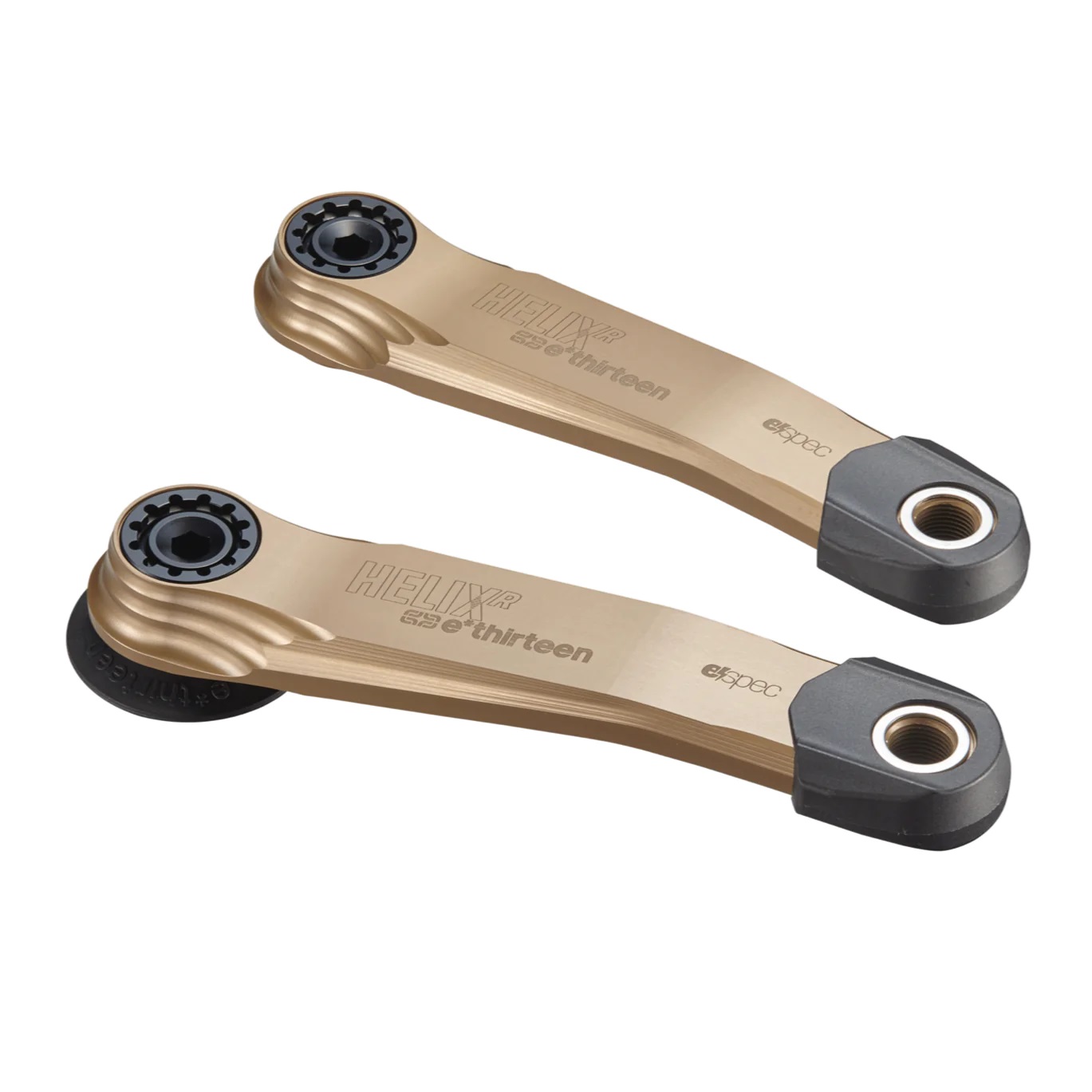 E*THIRTEEN E*SPEC HELIX AL CRANK, 155MM, BOSCH GEN4-BROSE S MAG-TQ HPR50, SELF EXTRACTOR, BRONZE E*THIRTEEN E*SPEC HELIX AL CRANK, 155MM, BOSCH GEN4-BROSE S MAG-TQ HPR50, SELF EXTRACTOR, BRONZE