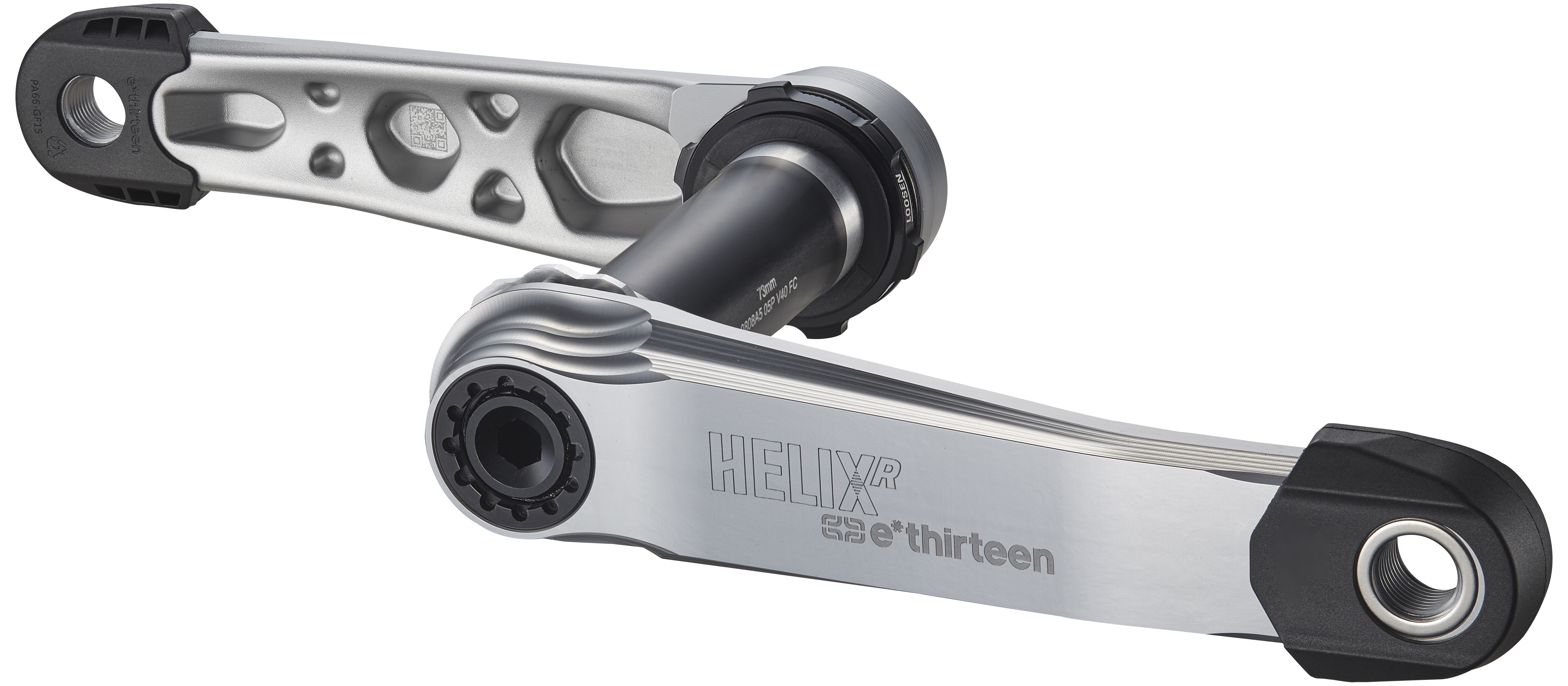 E*THIRTEEN HELIX R CRANK, 160MM, 73MM, 30MM, SELF EXTRACTOR, SILVER E*THIRTEEN HELIX R CRANK, 160MM, 73MM, 30MM, SELF EXTRACTOR, SILVER
