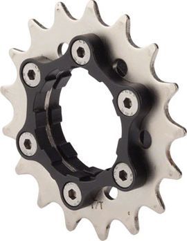 PROBLEM SOLVERS SINGLESPEED COG CARRIER INCL. SPROCKET, 1/8"X, SHIMANO, BLACK/SILVER, 17 Z. PROBLEM SOLVERS SINGLESPEED COG CARRIER INCL. SPROCKET, 1/8"X, SHIMANO, BLACK/SILVER, 17 Z.