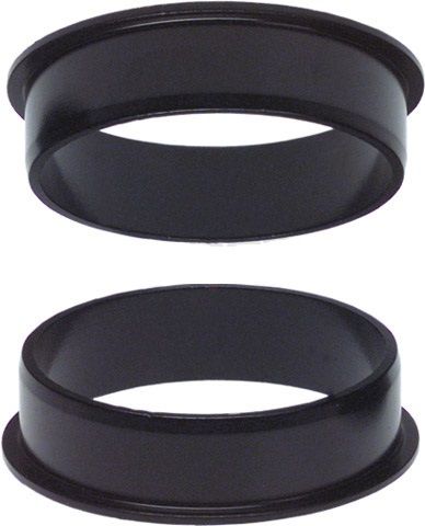 PROBLEM SOLVERS HEADTUBE REDUCER, 37MM TO 34MM/1 1/4" TO 1 1/8", BLACK PROBLEM SOLVERS HEADTUBE REDUCER, 37MM TO 34MM/1 1/4" TO 1 1/8", BLACK