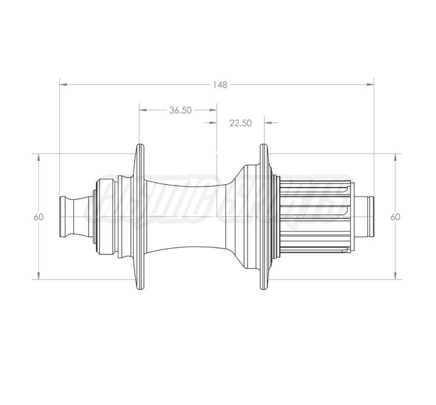 WHITE INDUSTRIES CLD+ DISC CENTERLOCK BOOST HUB REAR, 148X12MM, 32 H., SHIMANO HG WHITE INDUSTRIES CLD+ DISC CENTERLOCK BOOST HUB REAR, 148X12MM, 32 H., SHIMANO HG