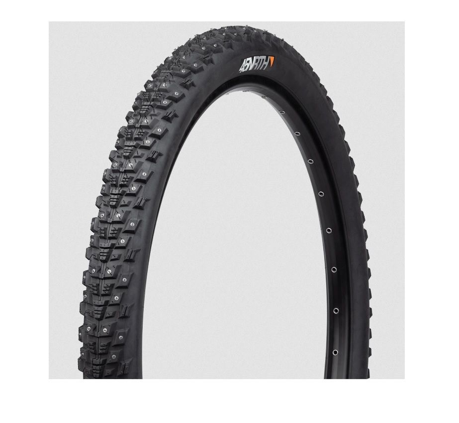 45NRTH KAHVA FOLDING TIRE, 27.5X2.1", 54-584, 240 CONCAVE CARBID STUDS, 60TPI, TUBELESS READY 45NRTH KAHVA FOLDING TIRE, 27.5X2.1", 54-584, 240 CONCAVE CARBID STUDS, 60TPI, TUBELESS READY