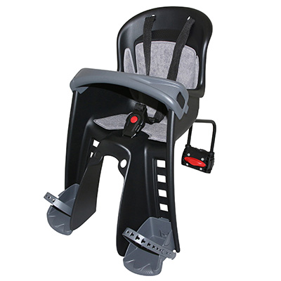 PORTE BEBE-SIEGE ENFANT AVANT POLISPORT A FIXER SUR CADRE BILBY JUNIOR NOIR COUSSIN GRIS (9 A 15KGS) HOMOLOGUE EN 14344 PORTE BEBE-SIEGE ENFANT AVANT POLISPORT A FIXER SUR CADRE BILBY JUNIOR NOIR COUSSIN GRIS (9 A 15KGS) HOMOLOGUE EN 14344