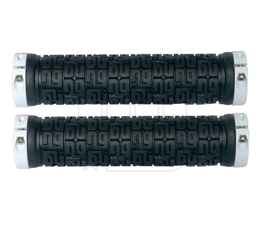 NG SPORTS TULSEE LOCK-ON GRIP, 140/31.5MM, BLACK/WHITE NG SPORTS TULSEE LOCK-ON GRIP, 140/31.5MM, BLACK/WHITE