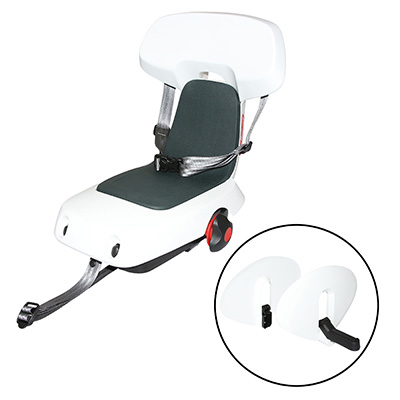 PORTE BEBE-SIEGE ENFANT ARRIERE POLISPORT A FIXER SUR PORTE BAGAGE FIXATION ETAU GUPPY JUNIOR BLANC COUSSIN GRIS (6ANS - JUSQU'A 35 KGS) HOMOLOGUE - EN BOITE INDIVIDUELLE - PORTE BEBE-SIEGE ENFANT ARRIERE POLISPORT A FIXER SUR PORTE BAGAGE FIXATION ETAU GUPPY JUNIOR BLANC COUSSIN GRIS (6ANS - JUSQU'A 35 KGS) HOMOLOGUE - EN BOITE INDIVIDUELLE -