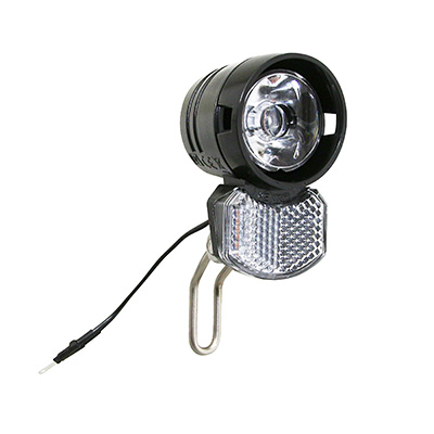 ECLAIRAGE VELO A DYNAMO AVANT SUR FOURCHE AXA ECOLINE A LED 15LUX 2.4W NOIR ( COMPATIBLE LEADER FOX ) FIL ELECTRIQUE 10CM (2 CONNEXIONS) ECLAIRAGE VELO A DYNAMO AVANT SUR FOURCHE AXA ECOLINE A LED 15LUX 2.4W NOIR ( COMPATIBLE LEADER FOX ) FIL ELECTRIQUE 10CM (2 CONNEXIONS)
