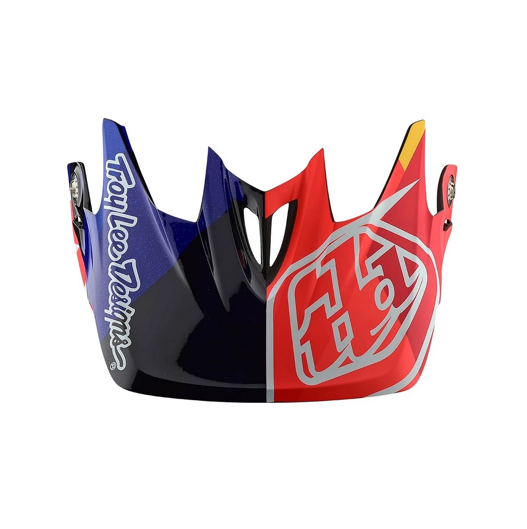 TROY LEE DESIGNS D3 VISOR (CF), JET, ORANGE/NAVY, ONE SIZE TROY LEE DESIGNS D3 VISOR (CF), JET, ORANGE/NAVY, ONE SIZE
