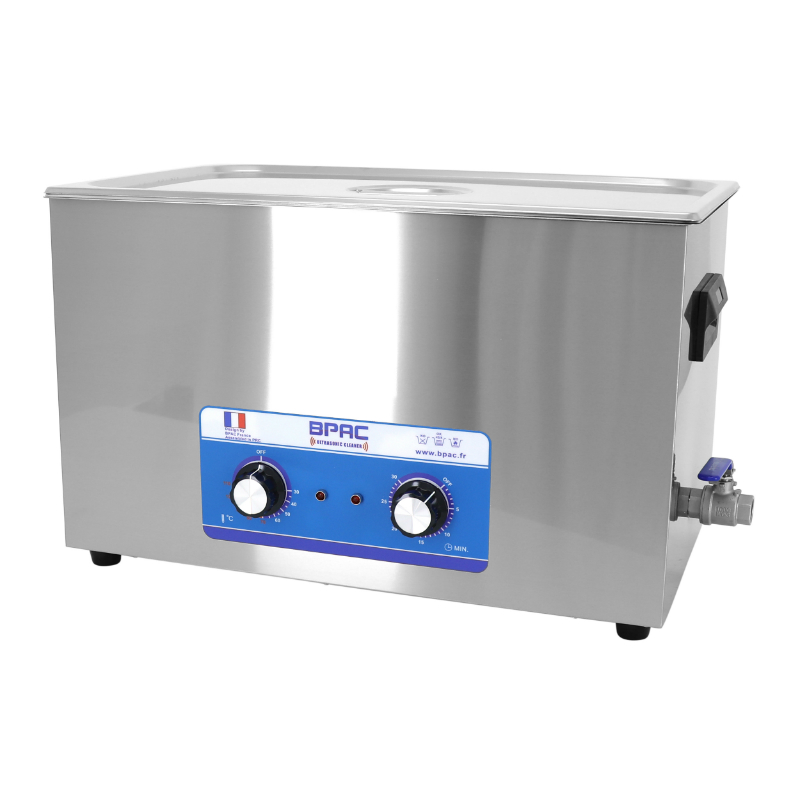 NETTOYEUR-BAC ULTRASONS PROFESSIONNEL ANALOGIQUE 30L 600 WATTS AVEC VANNE DE VIDANGE (500X300X200MM) -SPECIAL RAMPE DE CARBURATEUR- (QUALITE PREMIUM) NETTOYEUR-BAC ULTRASONS PROFESSIONNEL ANALOGIQUE 30L 600 WATTS AVEC VANNE DE VIDANGE (500X300X200MM) -SPECIAL RAMPE DE CARBURATEUR- (QUALITE PREMIUM)