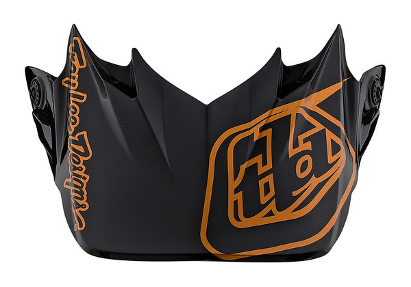 TROY LEE DESIGNS SE4 VISOR, CHECKER, BLACK/GOLD, ONE SIZE TROY LEE DESIGNS SE4 VISOR, CHECKER, BLACK/GOLD, ONE SIZE