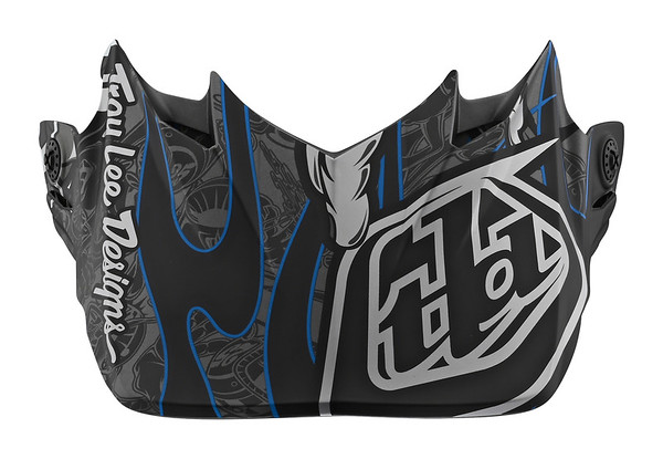 TROY LEE DESIGNS SE4 VISOR, EYEBALL, BLACK/SILVER, ONE SIZE TROY LEE DESIGNS SE4 VISOR, EYEBALL, BLACK/SILVER, ONE SIZE