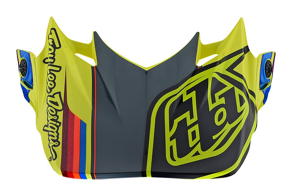 TROY LEE DESIGNS SE4 VISOR, SPEED, YELLOW/GRAY, ONE SIZE