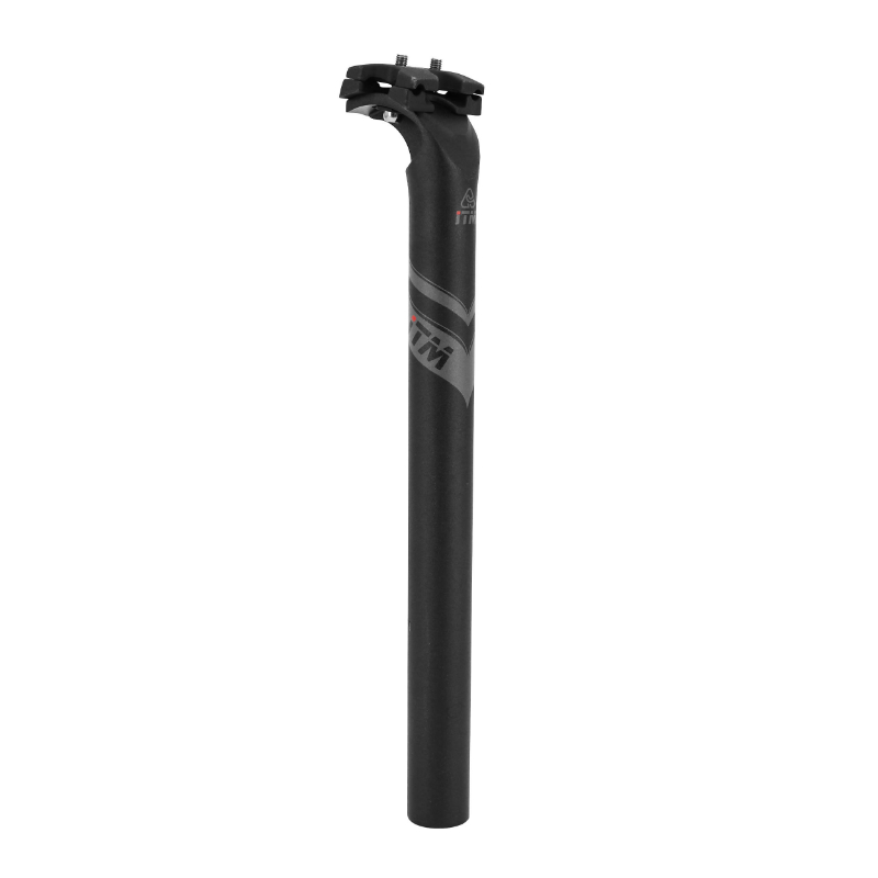 TIGE DE SELLE ROUTE-VTT ITM ALCOR NOIR DECO GRIS DIAM. 30,9 L350MM TIGE DE SELLE ROUTE-VTT ITM ALCOR NOIR DECO GRIS DIAM. 30,9 L350MM