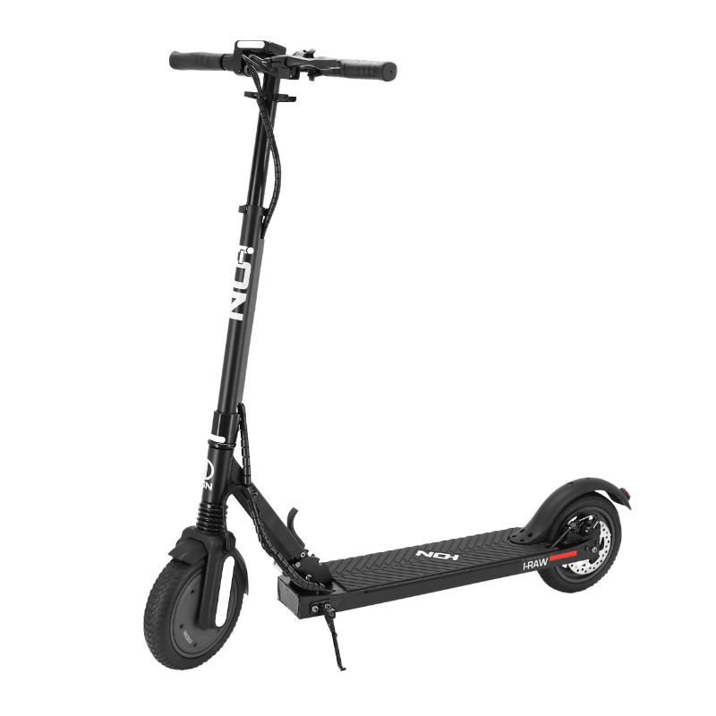 TROTTINETTE ELECTRIQUE I-RAW NOIR ROUES 8.5 POUCES MOTEUR 36V 350W BRUSHLESS BATTERIE LITHIUM-ON 36V 7.5AH 270WH SUSPENSION AV- FREIN DISQUE AR (DISPLAY LCD ECLAIRAGE LED) HOMOLOGUE EN14619 - I-ON - TROTTINETTE ELECTRIQUE I-RAW NOIR ROUES 8.5 POUCES MOTEUR 36V 350W BRUSHLESS BATTERIE LITHIUM-ON 36V 7.5AH 270WH SUSPENSION AV- FREIN DISQUE AR (DISPLAY LCD ECLAIRAGE LED) HOMOLOGUE EN14619 - I-ON -