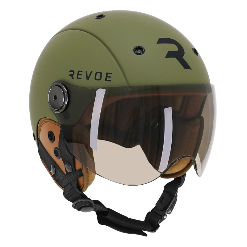 CASQUE VELO ADULTE REVOE PREMIUM URBAIN-CITY KAKI MAT TAILLE 55-56 VISIERE REGLABLE, PROTECTION OREILLE AMOVIBLE (VENDU EN BOITE) COMPATIBLE EBIKE ET TROTTINETTE - HOMOLOGATION EN1078+A1 CASQUE VELO ADULTE REVOE PREMIUM URBAIN-CITY KAKI MAT TAILLE 55-56 VISIERE REGLABLE, PROTECTION OREILLE AMOVIBLE (VENDU EN BOITE) COMPATIBLE EBIKE ET TROTTINETTE - HOMOLOGATION EN1078+A1