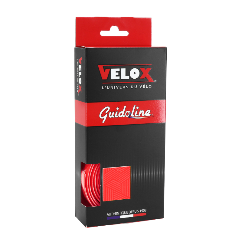 RUBAN DE GUIDON - CINTRE VELOX ULTRAGRIP 2.5MM ROUGE - GUIDOLINE RUBAN DE GUIDON - CINTRE VELOX ULTRAGRIP 2.5MM ROUGE - GUIDOLINE