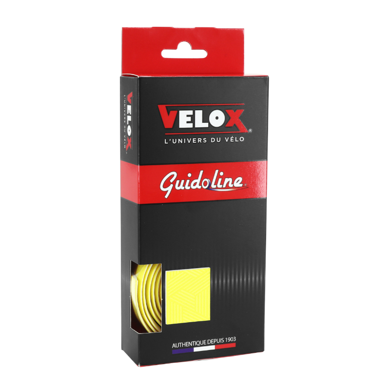 RUBAN DE GUIDON - CINTRE VELOX ULTRAGRIP 2.5MM JAUNE - GUIDOLINE RUBAN DE GUIDON - CINTRE VELOX ULTRAGRIP 2.5MM JAUNE - GUIDOLINE