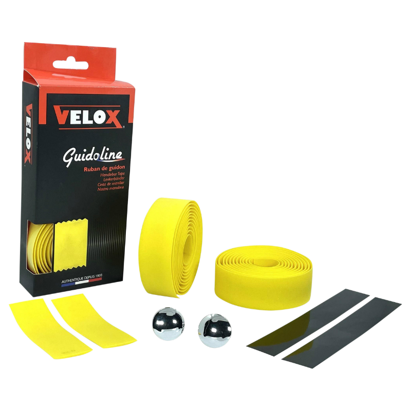 RUBAN DE GUIDON - CINTRE VELOX MAXI CORK JAUNE - GUIDOLINE RUBAN DE GUIDON - CINTRE VELOX MAXI CORK JAUNE - GUIDOLINE