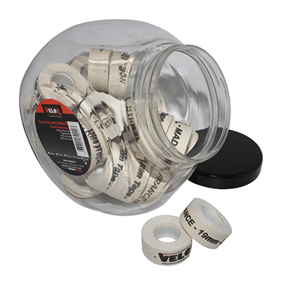 FOND DE JANTE VELOX TRESSE ADHESIF EN 19MM LONGUEUR 2M (JARRE DE 30 ROULEAUX) FOND DE JANTE VELOX TRESSE ADHESIF EN 19MM LONGUEUR 2M (JARRE DE 30 ROULEAUX)