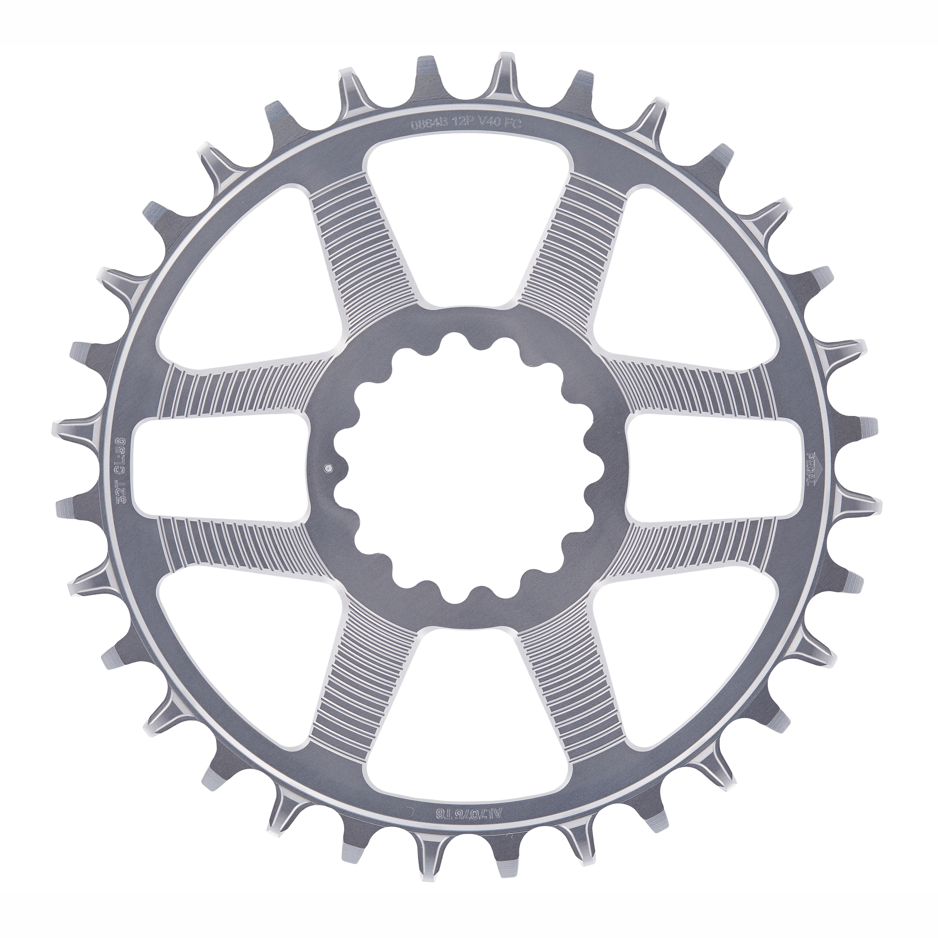 E*THIRTEEN HELIX R GUIDERING DIRECT MOUNT CHAINRING, 30 T., 52/55MM FLIP FLOP, 11/12-SPD, SILVER E*THIRTEEN HELIX R GUIDERING DIRECT MOUNT CHAINRING, 30 T., 52/55MM FLIP FLOP, 11/12-SPD, SILVER