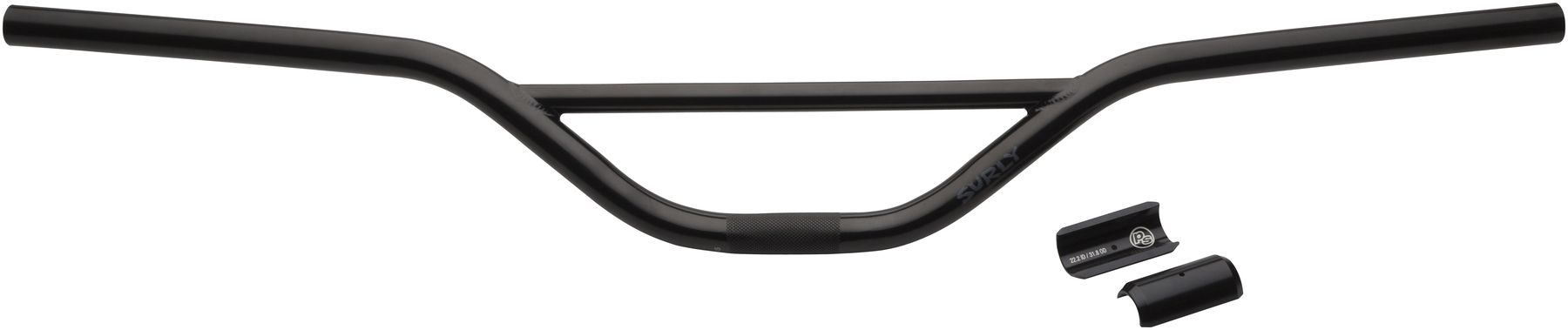 SURLY SUNRISE CROMO RISER HANDLEBAR, 22.2 (INCL. 31.8MM SHIMS), 820X83MM, 14.7°, BLACK SURLY SUNRISE CROMO RISER HANDLEBAR, 22.2 (INCL. 31.8MM SHIMS), 820X83MM, 14.7°, BLACK
