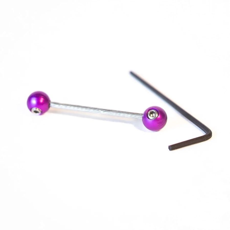 PAUL COMPONENT X FORAGER CYCLES CABLE CHERRIES CABLE TIPS, 2 PCS., PURPLE PAUL COMPONENT X FORAGER CYCLES CABLE CHERRIES CABLE TIPS, 2 PCS., PURPLE