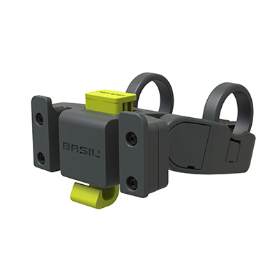 FIXATION-ATTACHE PANIER AVANT KLICKFIX HOLDER POUR VAE-E-BIKE SUR CINTRE 22,2 à 31,8 FIXATION-ATTACHE PANIER AVANT KLICKFIX HOLDER POUR VAE-E-BIKE SUR CINTRE 22,2 à 31,8