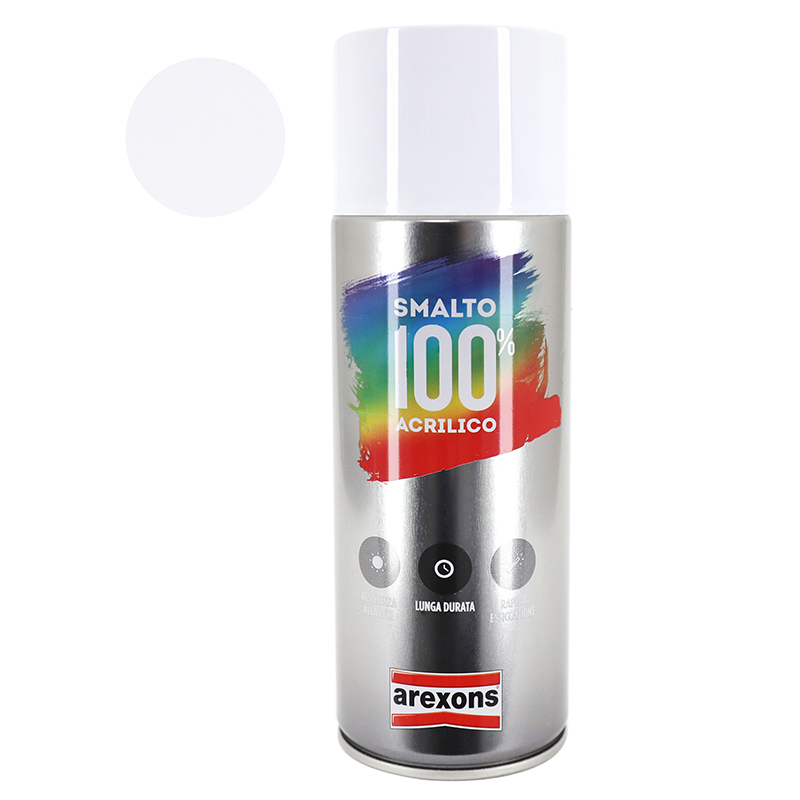BOMBE DE PEINTURE AREXONS ACRYLIQUE 100 BLANC MAT AEROSOL 400 ML (3651) BOMBE DE PEINTURE AREXONS ACRYLIQUE 100 BLANC MAT AEROSOL 400 ML (3651)