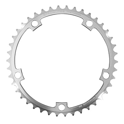 PLATEAU ROUTE 5BRA D.144 TA VINTAGE 42DTS INTERIEUR ARGENT ALU 7075 TYPE SHIMANO 7-8V. PLATEAU ROUTE 5BRA D.144 TA VINTAGE 42DTS INTERIEUR ARGENT ALU 7075 TYPE SHIMANO 7-8V.