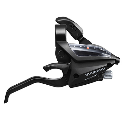 LEVIER-MANETTE VTT PATIN SHIMANO STEF500 DROIT 7V. NOIR V-BRAKE 2 DOIGTS LEVIER-MANETTE VTT PATIN SHIMANO STEF500 DROIT 7V. NOIR V-BRAKE 2 DOIGTS