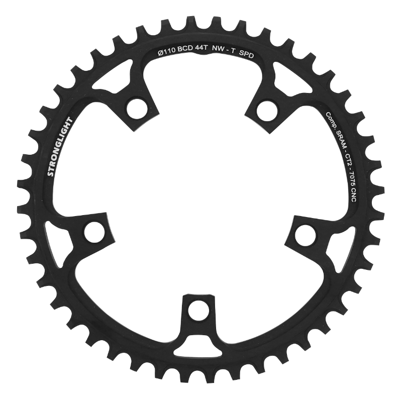 PLATEAU GRAVEL 5BRA D.110 POUR SRAM STRONGLIGHT CT2 44DTS MONO NOIR COMPATIBLE RED-FORCE-RIVAL 11V. NARROW WIDE PLATEAU GRAVEL 5BRA D.110 POUR SRAM STRONGLIGHT CT2 44DTS MONO NOIR COMPATIBLE RED-FORCE-RIVAL 11V. NARROW WIDE