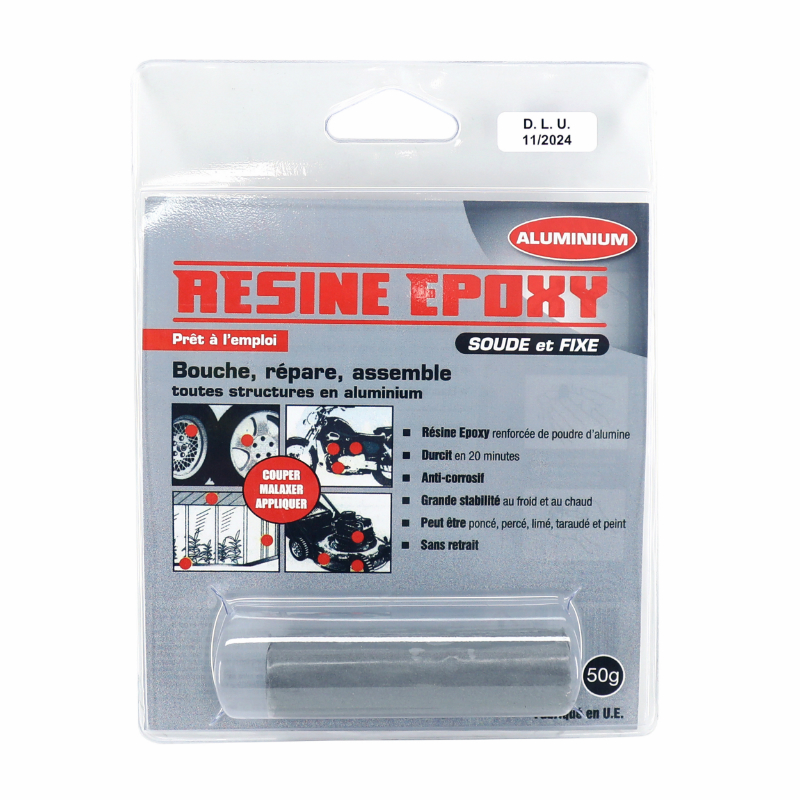 EPOXY RESINE-COLLE BLISTER PRESSOL 50G ALUMINIUM 145X30MM (VENDU A L'UNITE) EPOXY RESINE-COLLE BLISTER PRESSOL 50G ALUMINIUM 145X30MM (VENDU A L'UNITE)