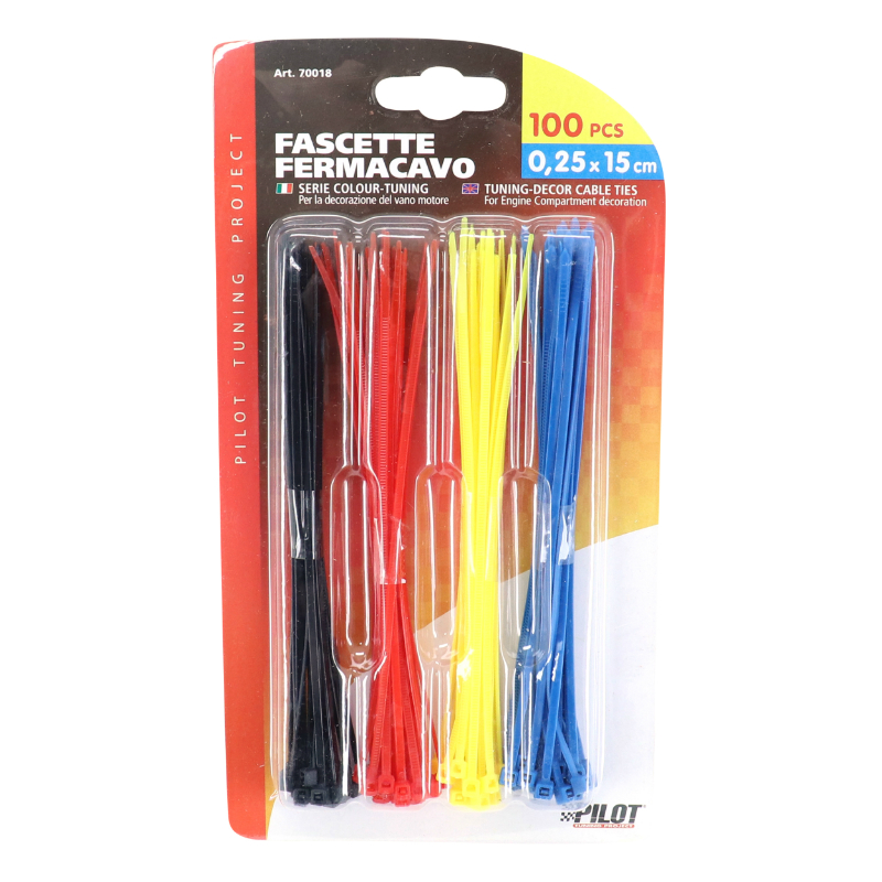 COLLIER DE SERRAGE NYLON TYPE RILSAN 2,5X150MM ASSORTIMENT NOIR - BLEU - ROUGE - JAUNE (VENDU PAR 100) -SELECTION P2R- COLLIER DE SERRAGE NYLON TYPE RILSAN 2,5X150MM ASSORTIMENT NOIR - BLEU - ROUGE - JAUNE (VENDU PAR 100) -SELECTION P2R-