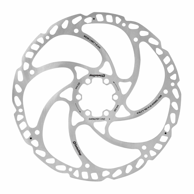 DISQUE DE FREIN VTT 6 TROUS SWISSSTOP CATALYST ONE 203MM (COMPATIBLE SUR-RON) DISQUE DE FREIN VTT 6 TROUS SWISSSTOP CATALYST ONE 203MM (COMPATIBLE SUR-RON)