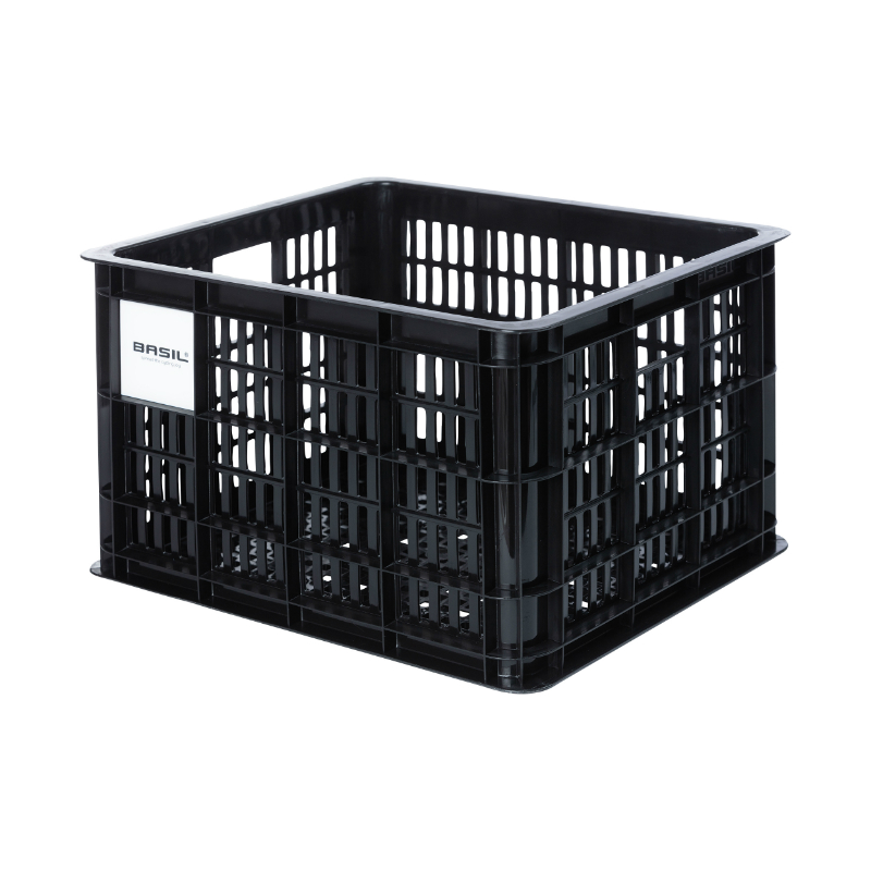 PANIER - CAISSE PLASTIQUE RECYCLE BASIL NOIR 29L AVANT-ARRIERE (33X44X25CM) (POSSIBILITE DE FIXER AVEC REF 150413) PANIER - CAISSE PLASTIQUE RECYCLE BASIL NOIR 29L AVANT-ARRIERE (33X44X25CM) (POSSIBILITE DE FIXER AVEC REF 150413)