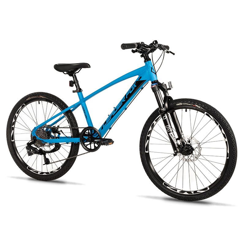 VELO MUSCULAIRE VTT 24 LEADER FOX CAPITAN 2025 GARCON BLEU MAT 8V (TAILLE ENFANT 135 à 145 CM) VELO MUSCULAIRE VTT 24 LEADER FOX CAPITAN 2025 GARCON BLEU MAT 8V (TAILLE ENFANT 135 à 145 CM)